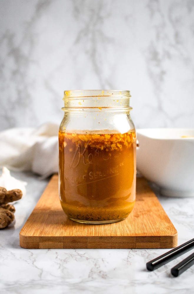 This basic vegan stir fry sauce is meal prep friendly and weeknight dinner GOLD. It’s easy to make in under 5 minutes using basic staple ingredients. #vegan #stirfry #plantbased #easyveganrecipe #vegandinner #mealprep