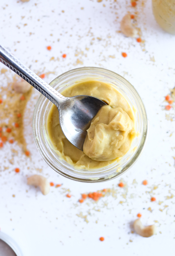 Get ready to veganize alllll the cozy casseroles of your childhood with this remarkably simple recipe for vegan condensed cream of chicken soup! It's just 5 ingredients, takes 20 minutes, and the taste will blow your mind. #vegan #soup #veganrecipes #dairyfree #vegetarian #plantbased // plantpowercouple.com