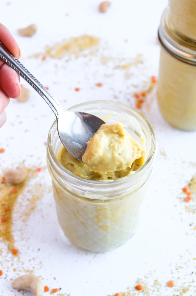 Get ready to veganize alllll the cozy casseroles of your childhood with this remarkably simple recipe for vegan condensed cream of chicken soup! It's just 5 ingredients, takes 20 minutes, and the taste will blow your mind. #vegan #soup #veganrecipes #dairyfree #vegetarian #plantbased // plantpowercouple.com