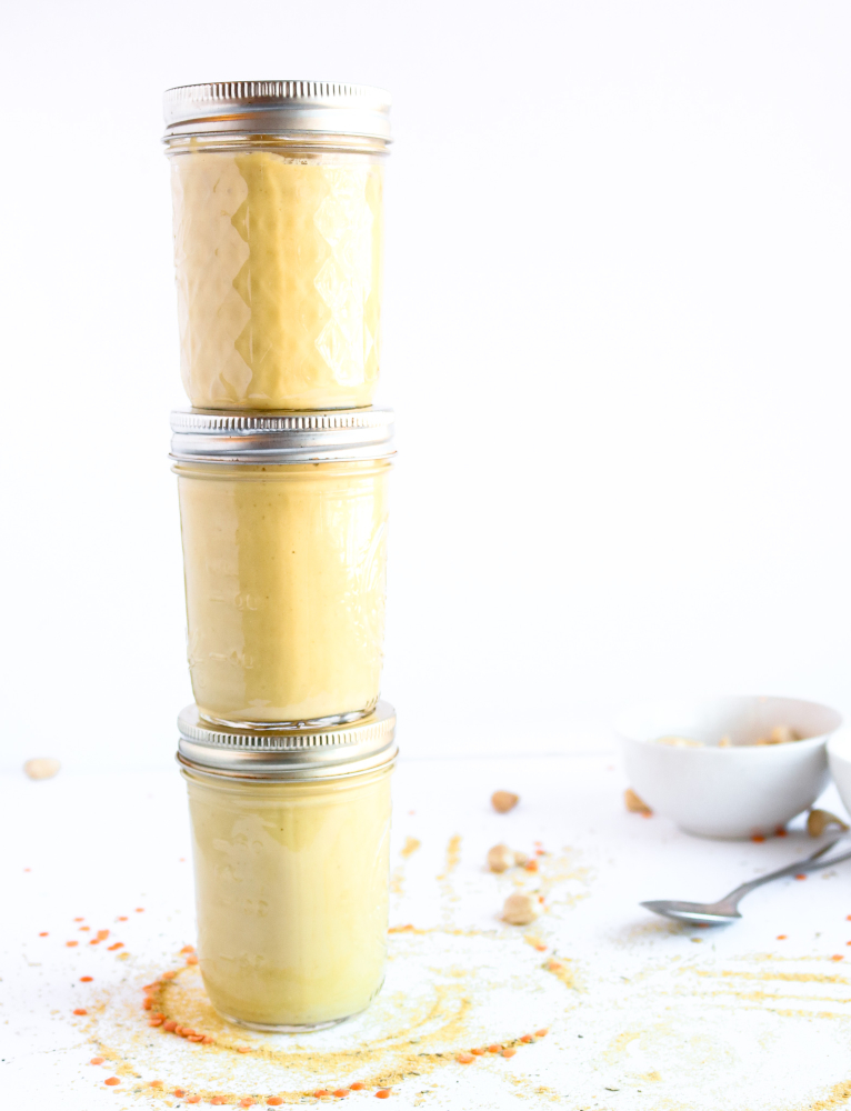 Get ready to veganize alllll the cozy casseroles of your childhood with this remarkably simple recipe for vegan condensed cream of chicken soup! It's just 5 ingredients, takes 20 minutes, and the taste will blow your mind. #vegan #soup #veganrecipes #dairyfree #vegetarian #plantbased // plantpowercouple.com
