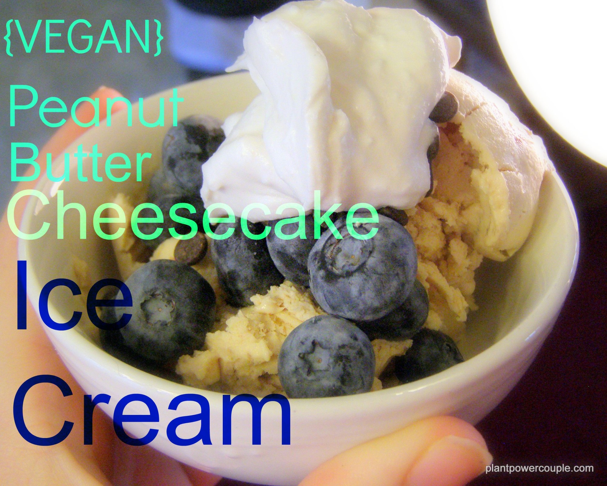 {VEGAN} Peanut Butter Cheesecake Ice Cream