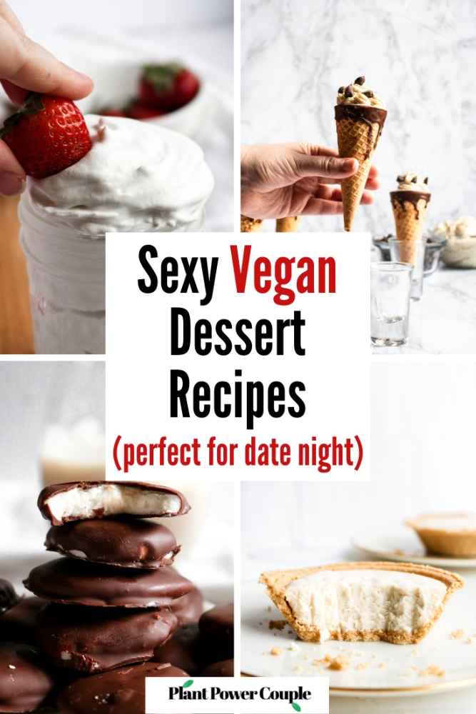 In this post, we’re sharing tasty and fancy vegan dessert recipes that are perfect for date night or any special occasion when you REALLY want to impress! These dairy free, plant based sweets may LOOK and taste fancy, but most are super easy to make and perfect for lazy cooks or beginners! A few are no-bake and one only requires 5 minutes to make!