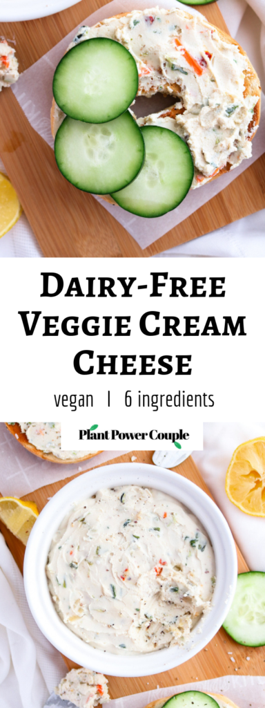 This easy vegan cream cheese recipe has had me up and dancing for joy around the kitchen every morning this week! It's bursting with flavor, has a soft creamy texture you have to taste to believe, and requires very minimal effort on your part. #vegan #tofu #coconutoil #dairyfree // plantpowercouple.com