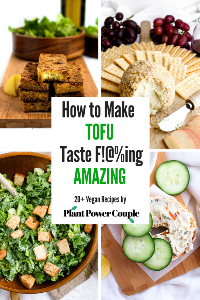 All our secrets on how to cook tofu: From meaty marinated tofu cutlets to smooth and silky protein-packed dips, here are 20+ vegan recipes to get you started (or keep you going) on your love affair with tofu! #vegan #tofu #tofurecipes #plantpowercouple // plantpowercouple.com