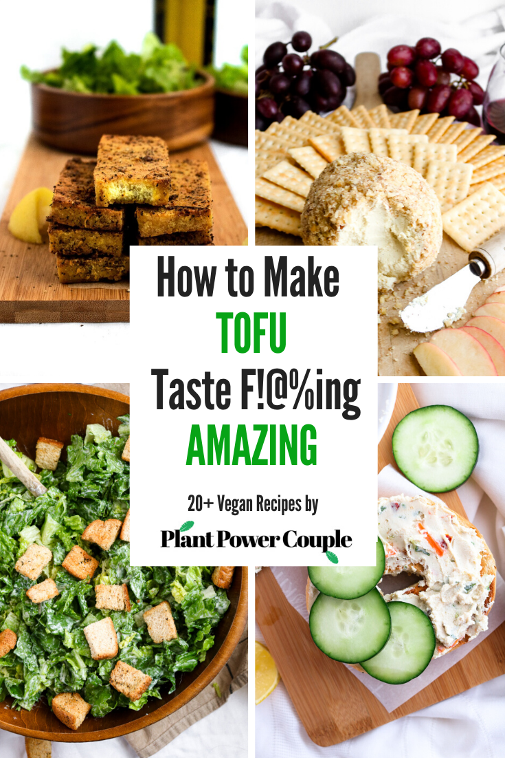 All our secrets on how to cook tofu: From meaty marinated tofu cutlets to smooth and silky protein-packed dips, here are 20+ vegan recipes to get you started (or keep you going) on your love affair with tofu! #vegan #tofu #tofurecipes #plantpowercouple // plantpowercouple.com